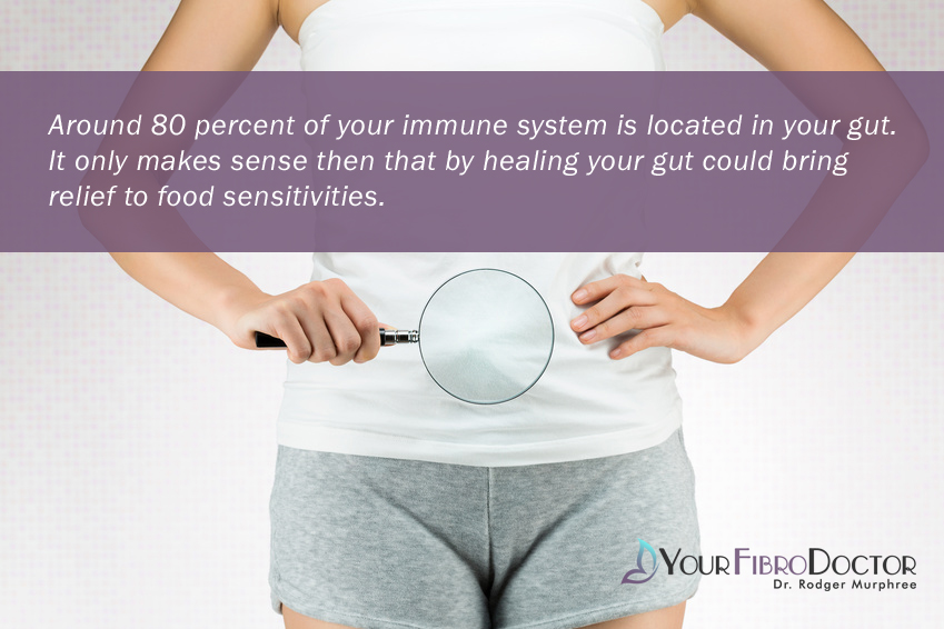 Around 80 percent of your immune system is located in your gut. It only makes sense then that by healing your gut could bring relief to food sensitivities. 